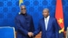 Mokonzi ya Ekolo Congo démocratique Félix Tshisekedi (D) na mokokani wa ye mokonzi ya Angola Joao Lourenço bakutani na Luanda, Angola, 27 sanza ya mibale 2024. (Facebook/Présidence RDC)