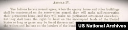 Article IV of Treaty with the Crow Tribe, signed May 7, 1868, outlined Crow hunting rights on land off the reservation.