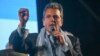 El ministro de Economía de Argentina y candidato presidencial, Sergio Massa, habla tras conocerse los resultados de las elecciones generales del domingo en Buenos Aires el 22 de octubre.