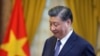 2023年12月13日，中国国家主席习近平在河内访问期间参加一场会谈。(美联社照片)