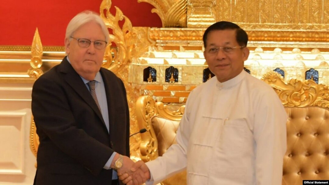 ကုလ စာနာမှုအကြီးအကဲ (UNOCHA) Martin Griffiths စစ်ကောင်စီခေါင်းဆောင်နဲ့တွေဆုံ (သြဂုတ် ၁၅၊ ၂၀၂၃)