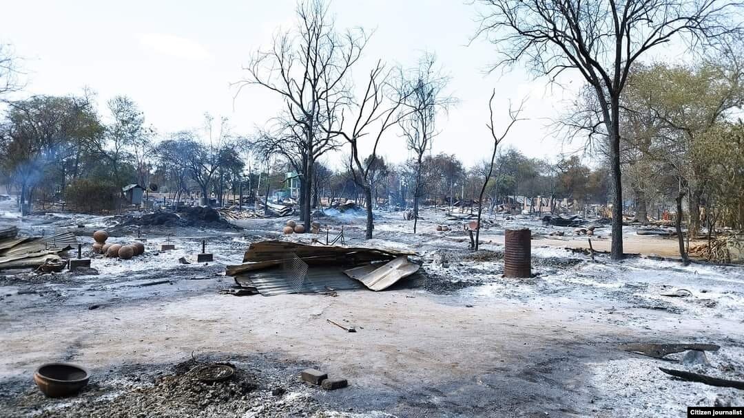 စစ်ကိုင်းတိုင်း၊ ပုလဲမြို့နယ်အတွင်းကျေးရွာတချို့ မီးရှို့ခံရ