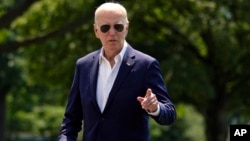 Prezidan Joe Biden rive nan Lamezonblanch, Dimanch 28 Jiye, 2024.