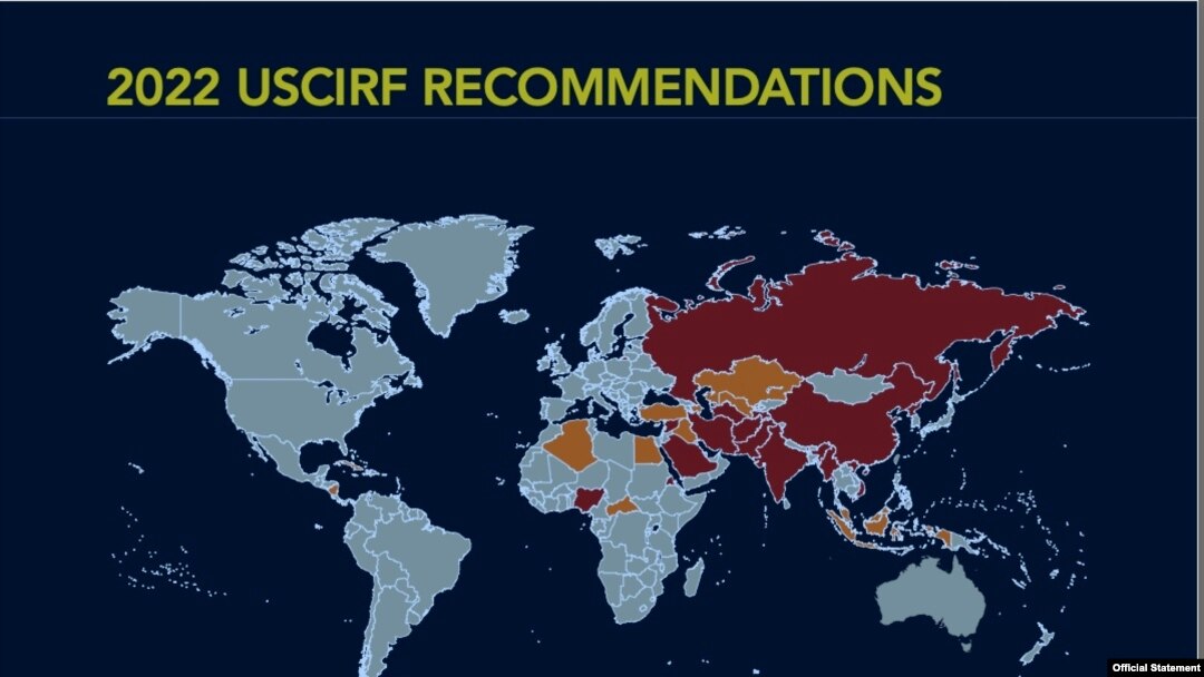 2022 USCIRF Religious Freedom Recommendations (USCIRF/April 26, 2022)