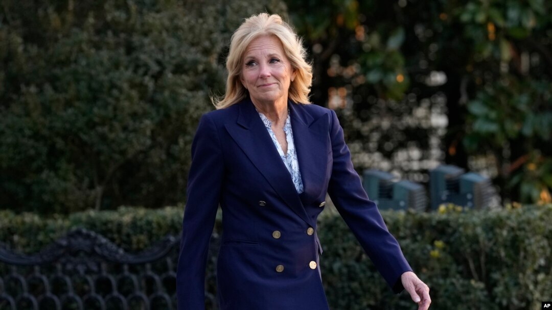 ARCHIVO- La primera dama de Estados Unidos, Jill Biden estará presente este año en la ceremonia de entrega de los Premios Grammy para presentar una de las categorías, según informó la Casa Blanca. 