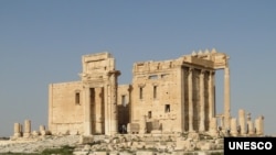 El templo Bel en Palmira, Siria, fue objeto de un ataque de ISIS según el Observatorio Sirio de DD.HH.