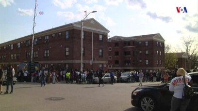 Protestan en Baltimore por violencia policial