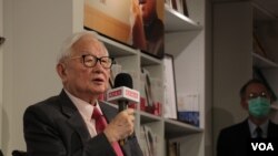 资料照：全球晶圆代工龙头台积电的创办人张忠谋 （美国之音李玟仪拍摄）