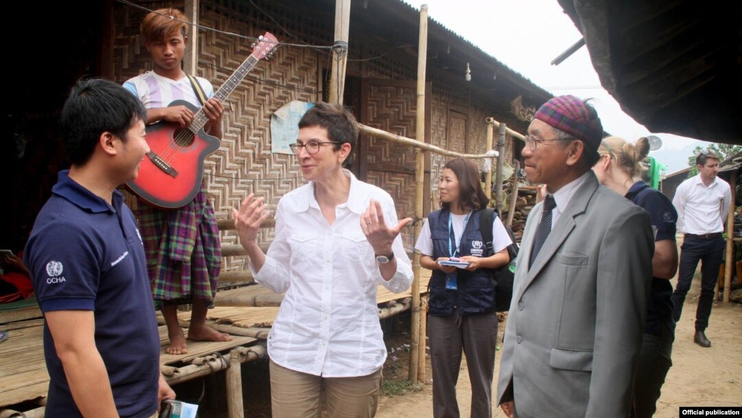 Ursula Mueller ရဲ့ ၂၀၁၈ တုန်းက စစ်ဘေးဒုက္ခသည် စခန်းတွေကို လေ့လာစဉ် 