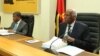 João Lourenço e José Eduardo dos Santos em reunião do MPLA