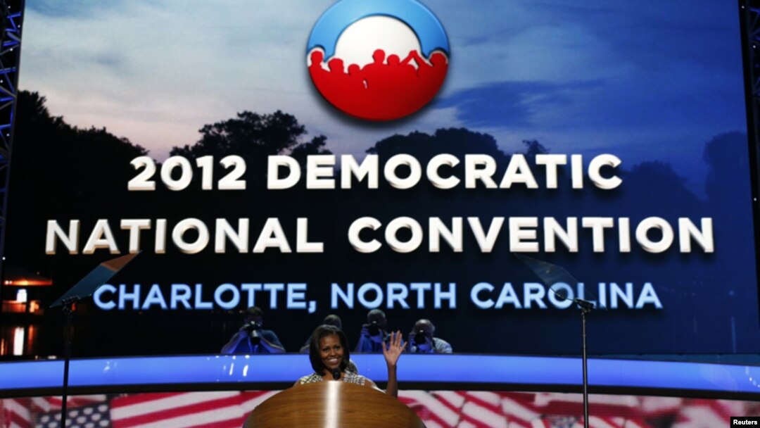 Charlotte vive de cerca la fuerza de la publicidad de la campaña del mandatario estadounidense, Barack Obama.
