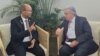 Prezidan Konsey Prezidansyel Tranzisyon Ayiti a, Leslie Voltaire rankontre Sekrete Jeneral Nasyonzuni Antonio Guterres pandan rankont o some Biyodivesite LONU an nan Cali, Kolonbi, 29 Oktob, 2024. 