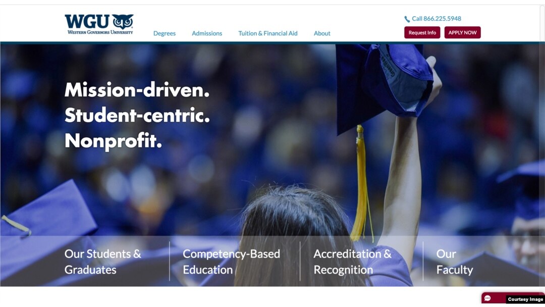 WGU is a private, not-for-profit school that offers study programs leading to a bachelor’s or master’s degree.