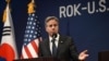 El secretario de Estado de Estados Unidos, Antony Blinken, habla durante una conferencia de prensa en Seúl, Corea del Sur, el 9 de noviembre de 2023.