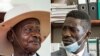 Rais Yoweri Museveni (kushoto) na "Bobi Wine" maarufu Robert Kyabulanyi.