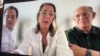 ARCHIVO - Fotografía de una pantalla de computadora durante la videoconferencia ofrecida por varios de los opositores refugiados en la embajada de Argentina en Caracas, en diciembre pasado.