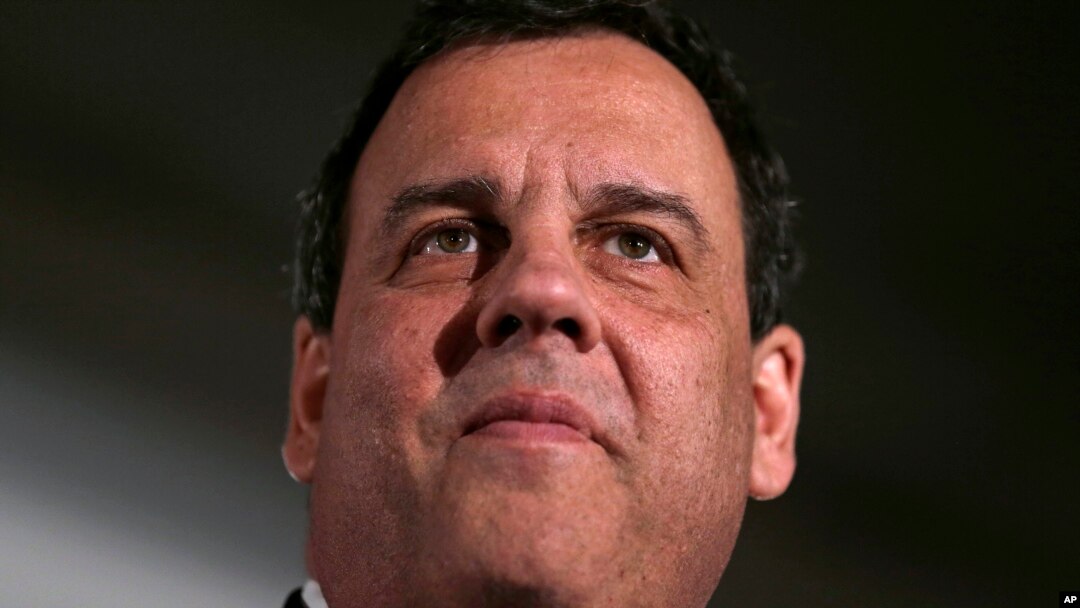 新澤西州州長克里斯蒂(Chris Christie)宣布退出參選