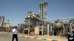 Planta petroquímica Maroun en el puerto Khomeini, en el suroeste de Irán.