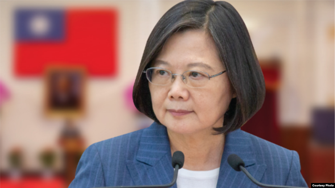 台灣總統蔡英文針對台灣與所羅門群島斷交一事發表聲明。（2019年9月16日）
