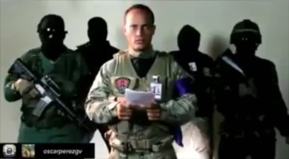 Mensaje publicado por militar rebelde en Venezuela