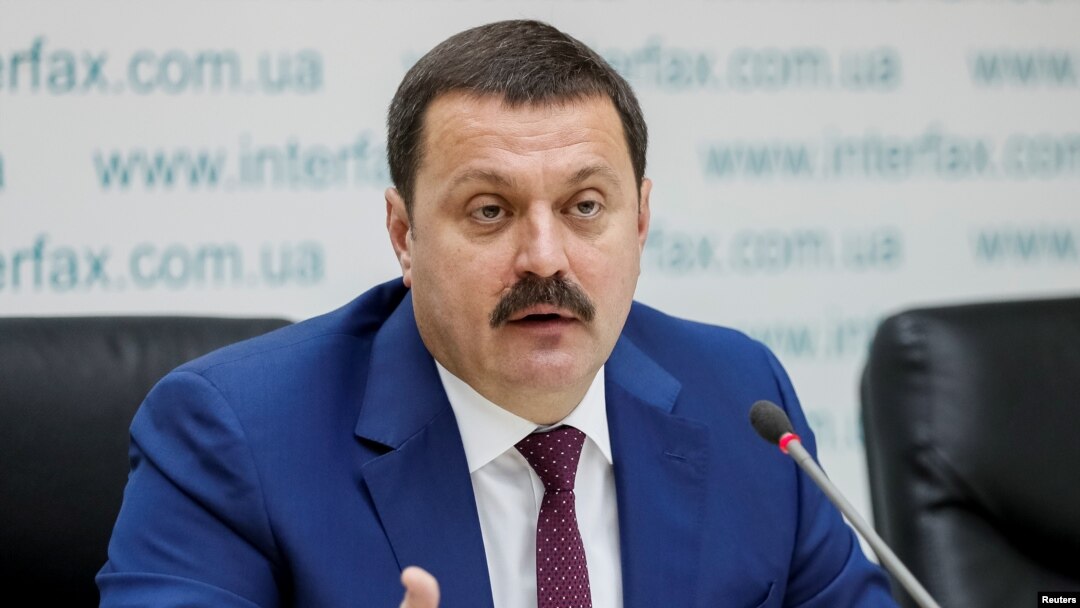 Arhiva- Ukrajinski poslanik Andrij Derkač, na konferenciji za novinare u Kijevu, Ukrajina, 9. oktobra 2019.