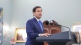 2025年7月1日，美国国务卿马尔科·卢比奥(Marco Rubio)在国务院举行的四方安全对话会议开幕式上发表讲话。(美国国务院官方照片)