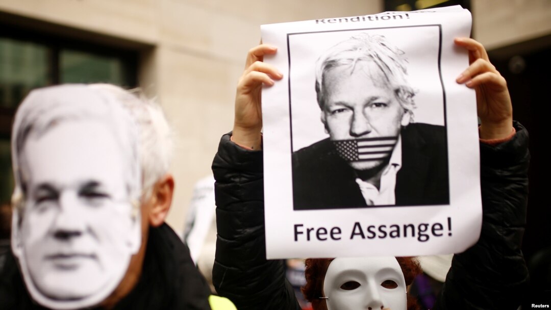 El fundador de WikiLeaks, Julian Assange, compareció el lunes 21 de octubre de 2019 en un tribunal de Londres.