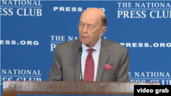Wilbur Ross, secretario de Comercio de EE.UU., habló en el National Press Club en Washington el lunes, 14 de mayo, de 2018.