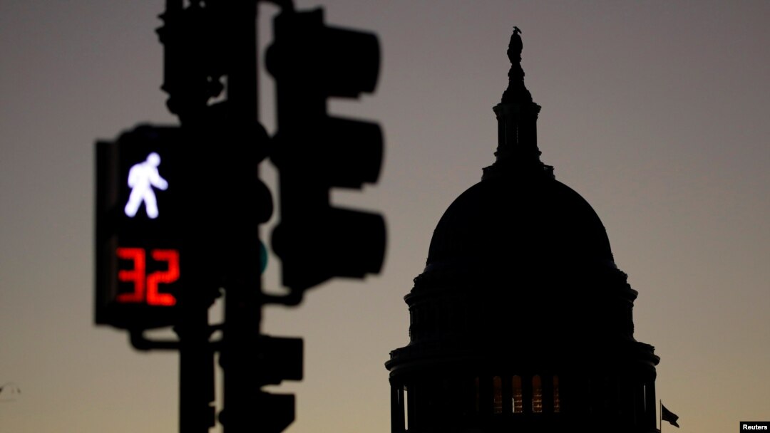 El capitolio de Estados Unidos en Washington, en el día 32 de un cierre parcial del gobierno, el más largo en la historia de la nación. Enero 22 de 2019.