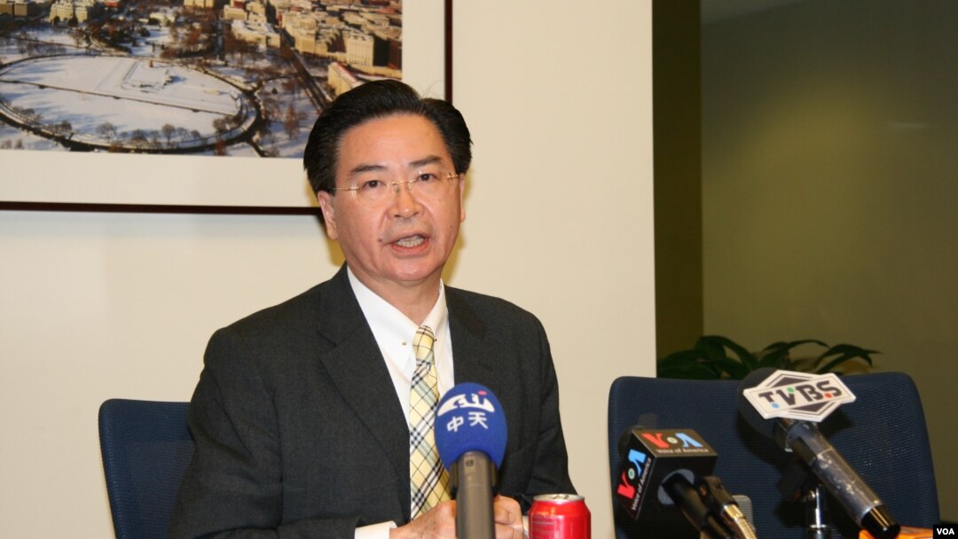 民進黨駐美代表吳釗燮（美國之音鍾辰芳拍攝）