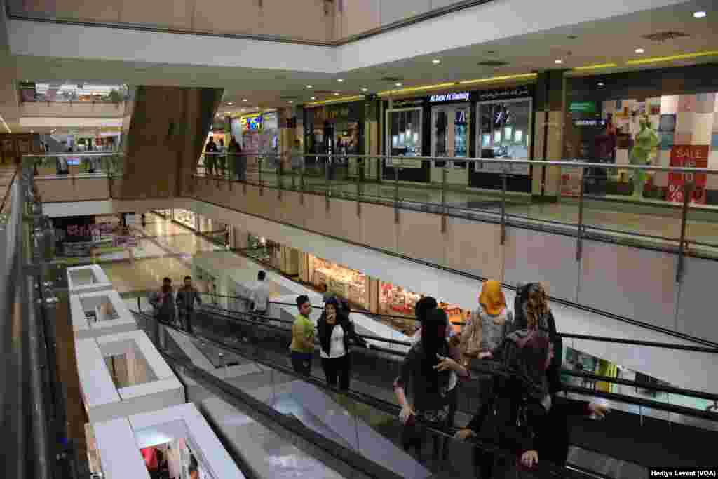 Erbil’de bir alışveriş merkezi.