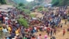 Bato baike batelemi esika mabele makunda ba creuseurs mingi na mine ya Kamituga, na sud-Kivu, 12 septembre 2020.