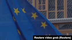 Belgium, Brussels, EU Flag 