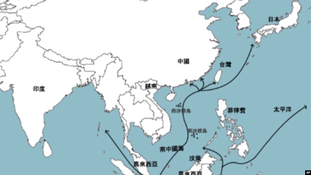 南中國海航道圖