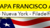 Pope visit banner