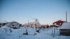 View of the Shishmaref Lutheran Church in Shishmaref, on the remnants of the Bering Land Bridge, western Alaska.